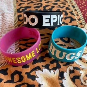 Hot Topic Rubber Bracelets
